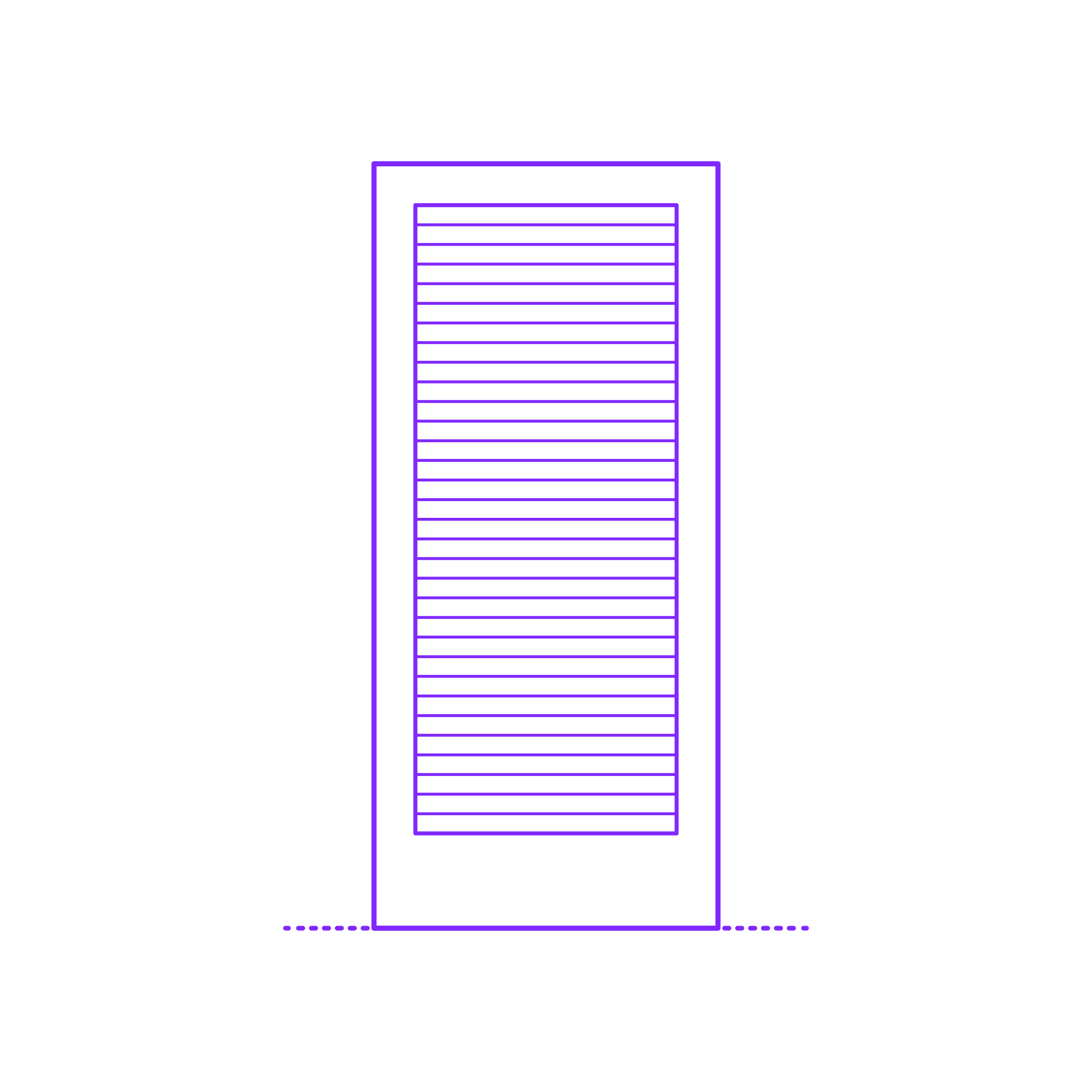 Buildings Interior Doors Louver Interior Door 1 Panel Outline Icon Svg Set Free Vectors